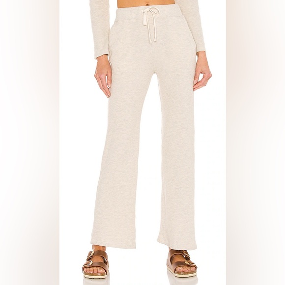 NWT Monrow Brushed Thermal Wide Leg Sweats XS - Picture 1 of 3